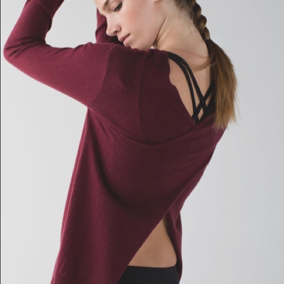 Lululemon Sunset Savasana Open Back Sweater - Picture 1 of 6